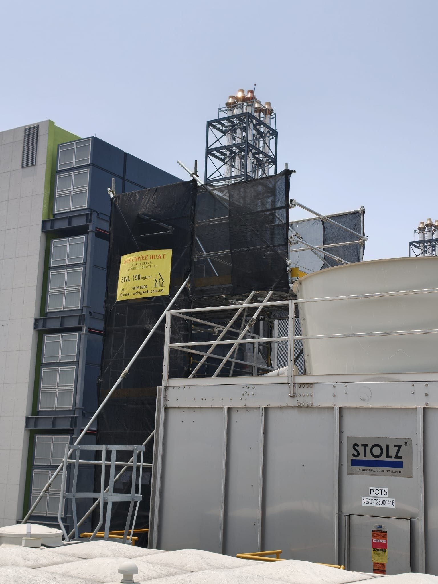 Infineon cooling tower site preparation