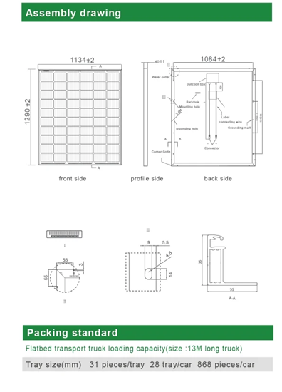 Solar Panel Assembly Diagram