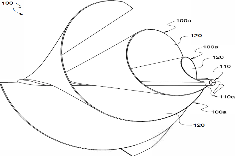 Archimedes Liam-F1 3D Spiral Blade Geometry Diagram