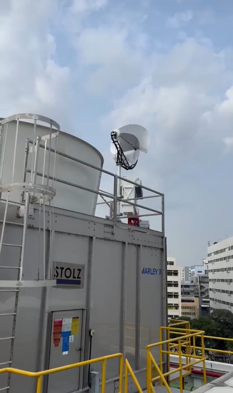 Wind Turbine for Cooling Towers at Infineon Singapore