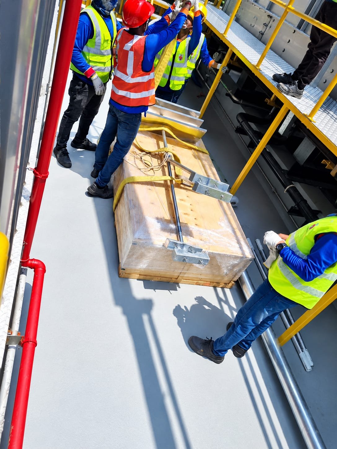 Liam-F1 turbine transported to project site
